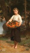 Emile Munier Girl with Basket of Oranges Sweden oil painting artist